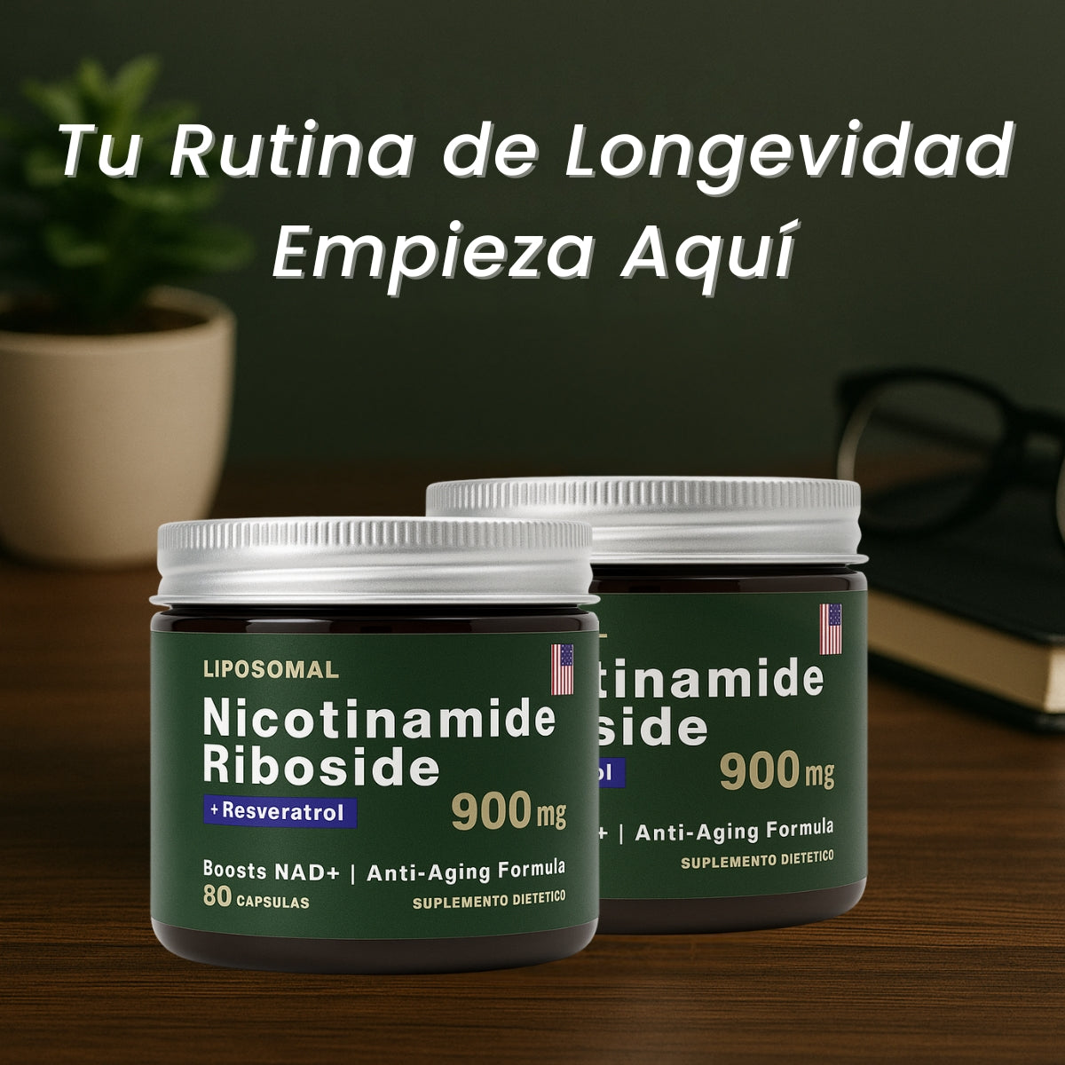 Cápsulas Juventud NAD+™ - Cada día más joven, cada día más fuerte.