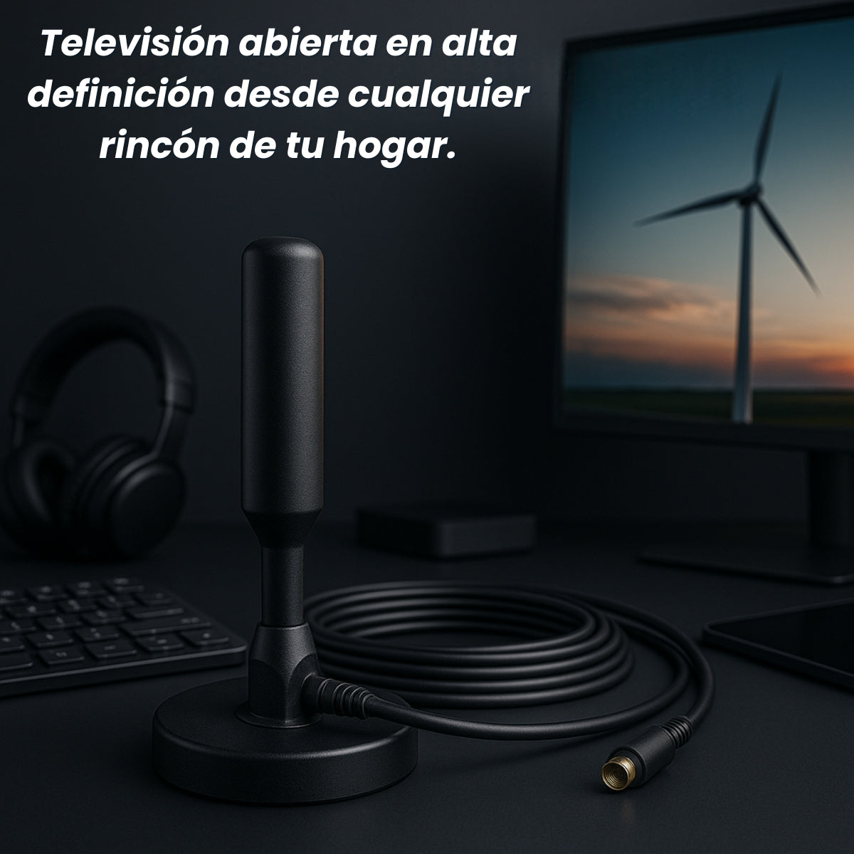 ANTENA HDTV 4K - Tu TV, sin límites, sin pagos.