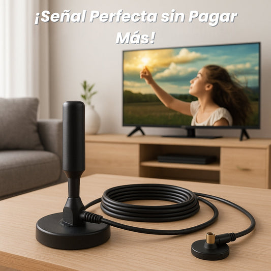 ANTENA HDTV 4K - Tu TV, sin límites, sin pagos.